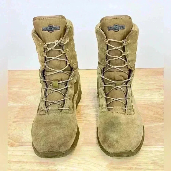 Interceptor Frontier Tactical Boots Coyote Tan Men’s Size 8.5 - Picture 2 of 8
